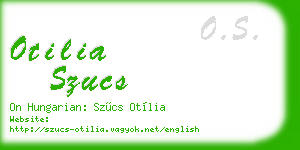 otilia szucs business card