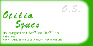 otilia szucs business card